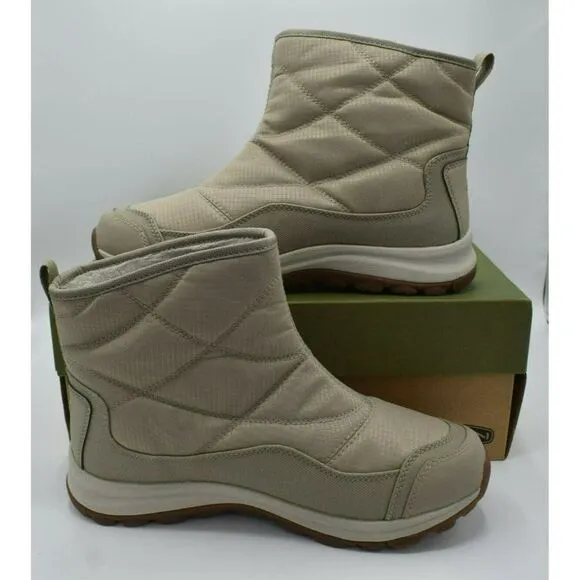 Keen Women Size 8.5 Terradora II Waterproof Ankle Pull On Taupe Birch Snow Boots
