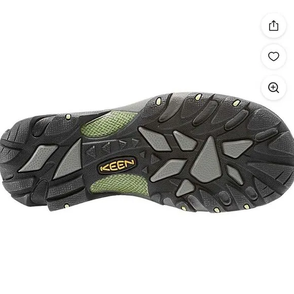 KEEN 1014997 Targhee II Mid WP Women's Raven Dark Gray Hiking Trail BOOTS