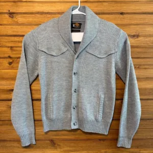 Kenny Rogers Western Cardigan Sweater Shawl Collar Knitwear Cowboy Style M