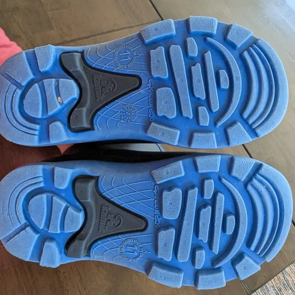 Kids Black and Blue Kamik Winter Boots