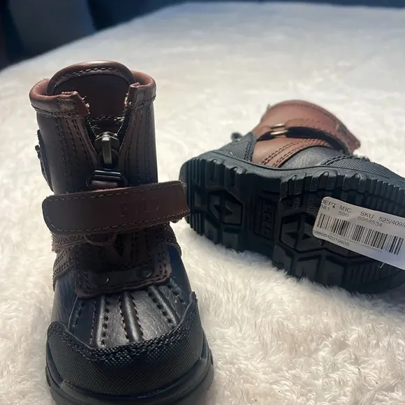 Kids Toddler Ralph Lauren Sz 5 Toddler Colbey Zip Hiking Boots Outdoor NWT