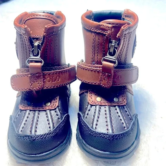 Kids Toddler Ralph Lauren Sz 5 Toddler Colbey Zip Hiking Boots Outdoor NWT