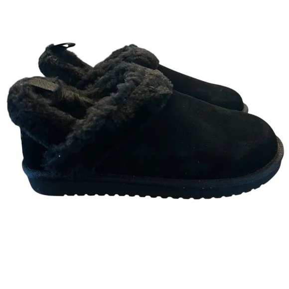 Koolaburra by Ugg Advay Slip On Shoes Black Suede  NEW Size 8