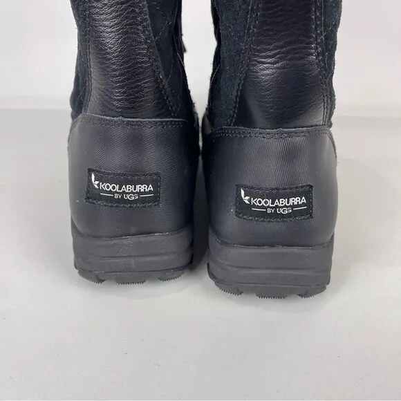 Koolaburra by UGG Imree Black Moto Waterproof Winter Snow Boots Women's Size 9