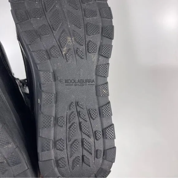 Koolaburra by UGG Imree Black Moto Waterproof Winter Snow Boots Women's Size 9