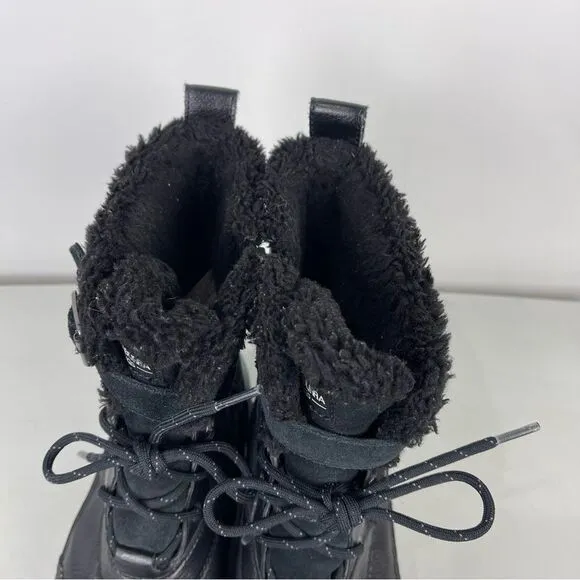 Koolaburra by UGG Imree Black Moto Waterproof Winter Snow Boots Women's Size 9
