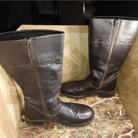 L L Bean women's Riding boots portugal leather shoe size 8M
