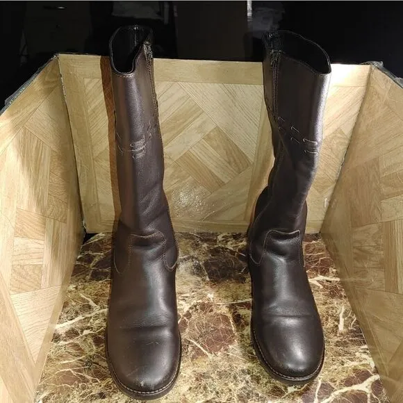 L L Bean women's Riding boots portugal leather shoe size 8M