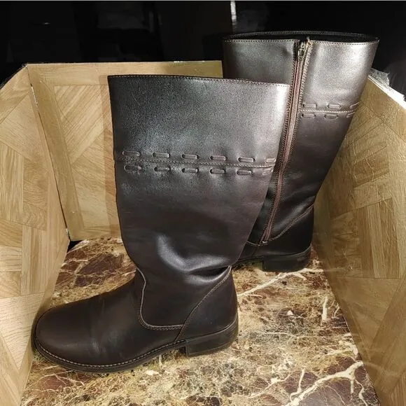 L L Bean women's Riding boots portugal leather shoe size 8M