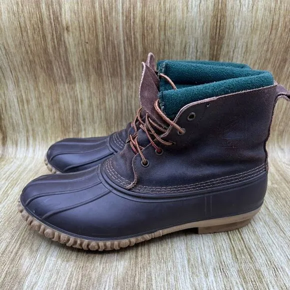 LaCrosse Winter Boots Men's Size 10 Removable‎ Lining Brown Leather Waterproof