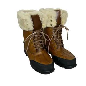 Lauren Ralph Lauren Quinta Leather Shearling boots