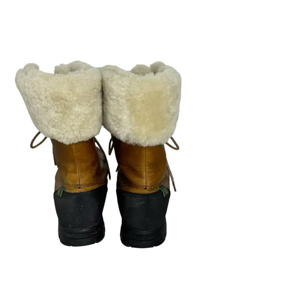 Lauren Ralph Lauren Quinta Leather Shearling boots