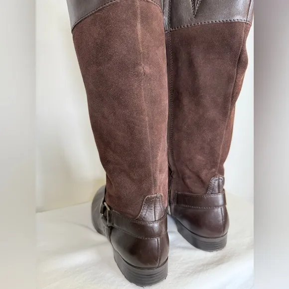 Lauren Ralph Lauren ‘Sulita’ Tall Riding Boots Leather and Suede Womens Size 10M