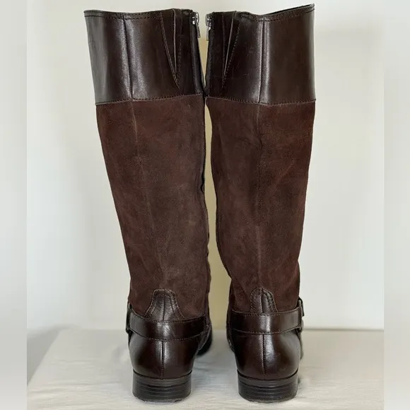 Lauren Ralph Lauren ‘Sulita’ Tall Riding Boots Leather and Suede Womens Size 10M