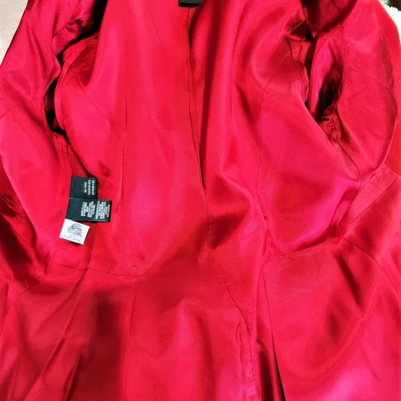 Lauren Ralph Lauren Vintage Scarlet Red Equestrian Riding Jacket Size 2 Petite