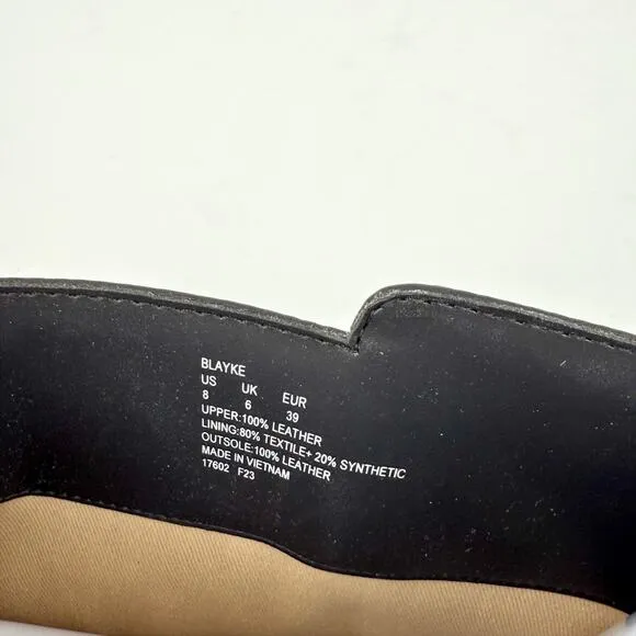 Lauren Ralph Lauren Womens Blayke Buckled Riding Boots US 8 Black Leather NIB