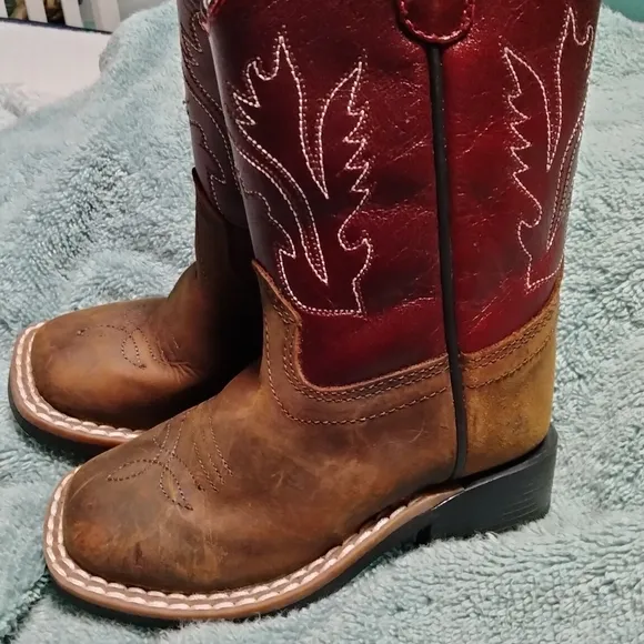 Leather infant Texan boots