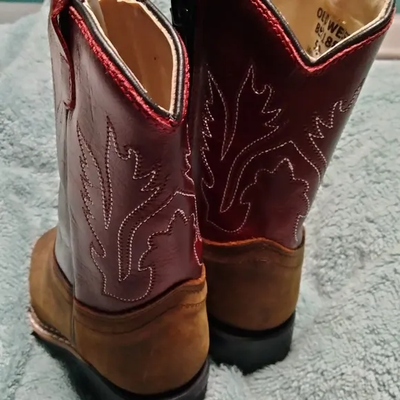 Leather infant Texan boots