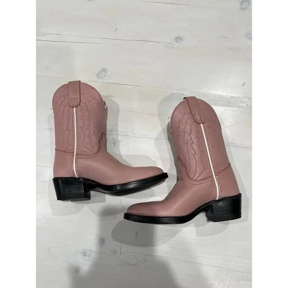 Leather pink pocono western child Boots size‎ 9.5