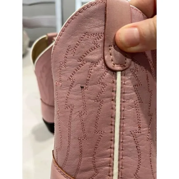 Leather pink pocono western child Boots size‎ 9.5