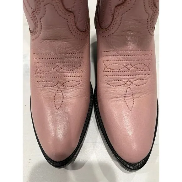 Leather pink pocono western child Boots size‎ 9.5