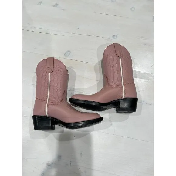 Leather pink pocono western child Boots size‎ 9.5