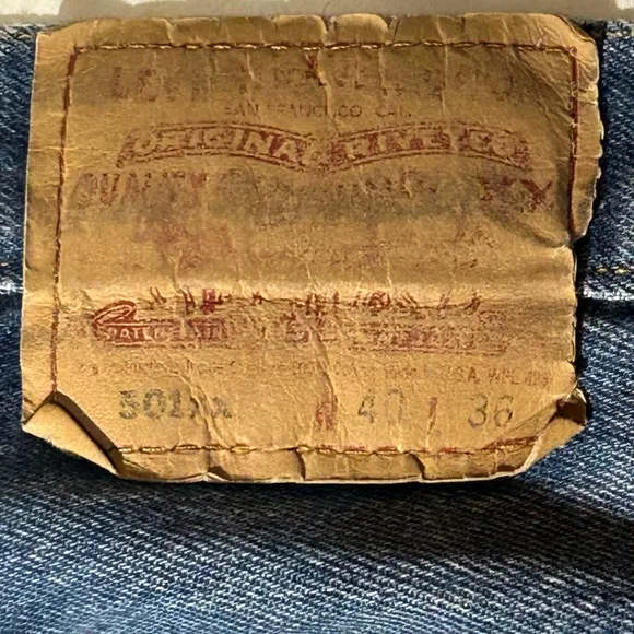 Levi's 501XX RARE Made in USA Vintage Jeans Size 40 x 36