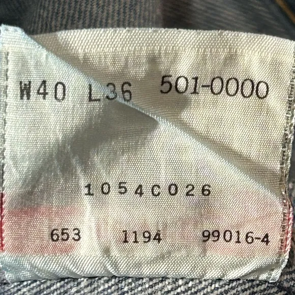 Levi's 501XX RARE Made in USA Vintage Jeans Size 40 x 36
