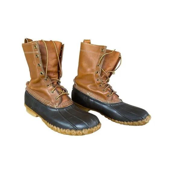 L.L. Bean Mens Brown Made In Maine The Original L.L. Bean Hunting Boots Size 9M