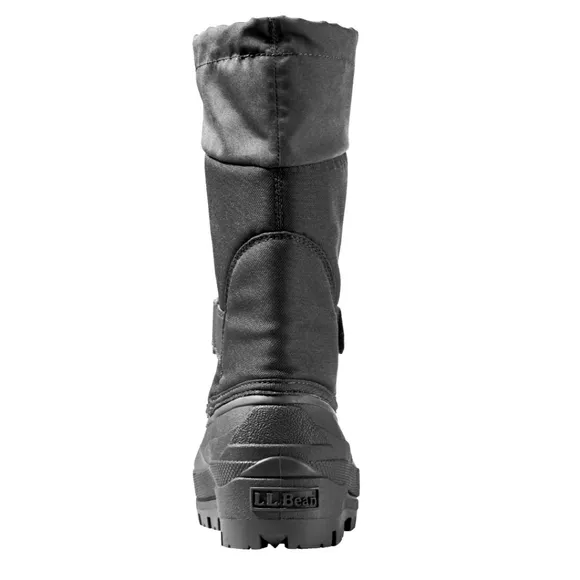 L.L. Bean Northwood winter snow boots black grey reflective boys girls youth 2