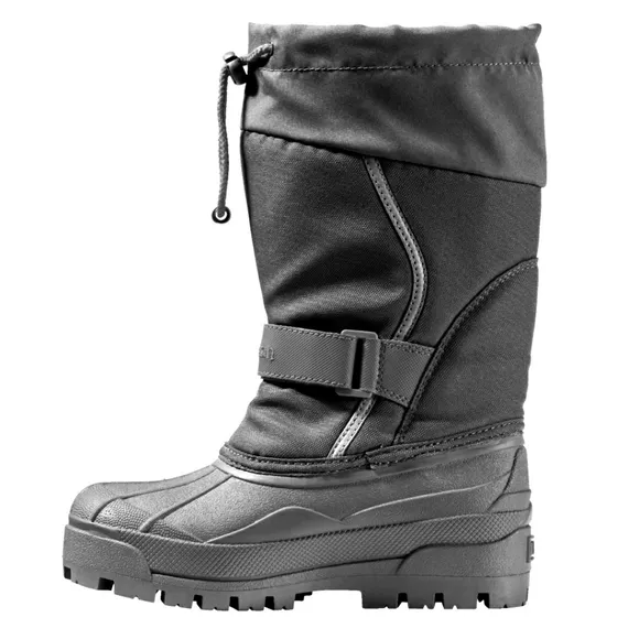 L.L. Bean Northwood winter snow boots black grey reflective boys girls youth 2