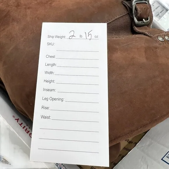L.L. Bean Women's Leather Tall Heeled Riding Boots Brown 7.5W