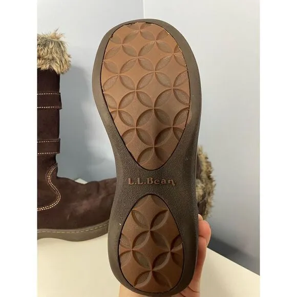 LL Bean Woman’s Waterproof Nordic Casual Boots Zip Sz 8.5