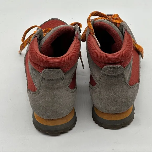 LLBean Kids Katahdin Waterproof Hiking Boots Size 4 Gray Red