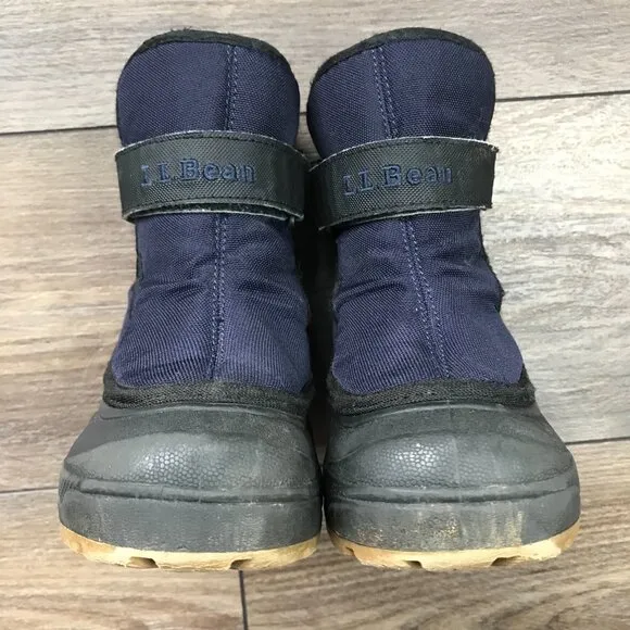 L.L.Bean Northwoods Boots Unisex Toddler‎ Size 9 Navy Blue WInter Snow Boots