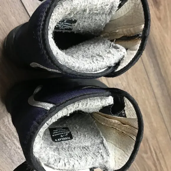 L.L.Bean Northwoods Boots Unisex Toddler‎ Size 9 Navy Blue WInter Snow Boots