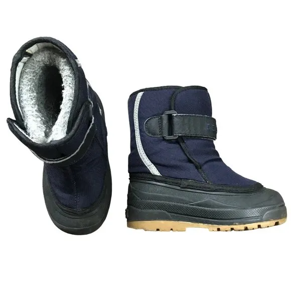 L.L.Bean Northwoods Boots Unisex Toddler‎ Size 9 Navy Blue WInter Snow Boots