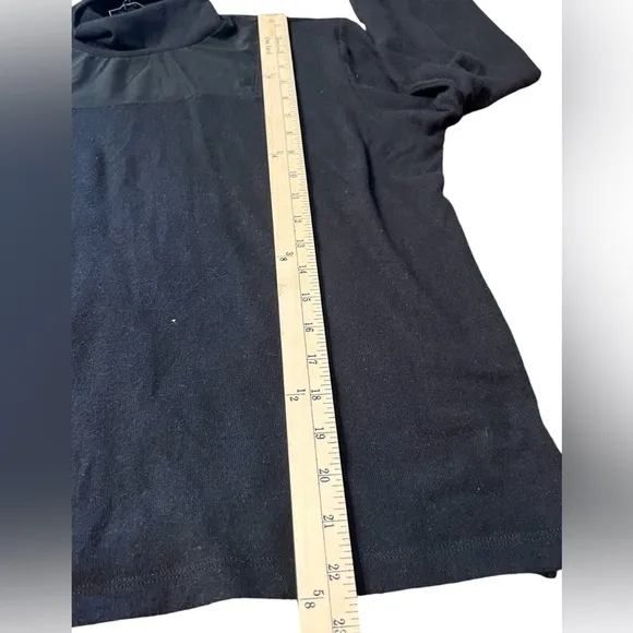 LNA LYRA BRUSHED TURTLENECK TOP IN BLACK