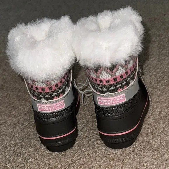 London Fog Kids' Fair Isle Boots NWOT