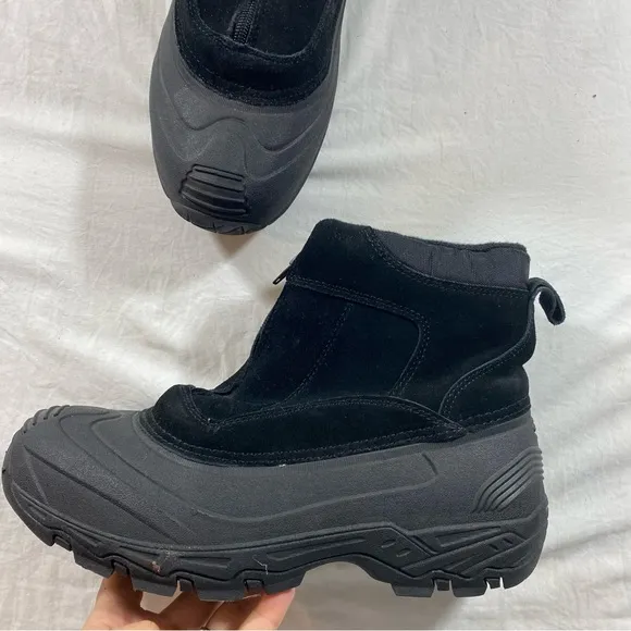 London Fog LFM - HOLBORN  Winter boots Men 8 Leather suede upper Ski Snow Boots