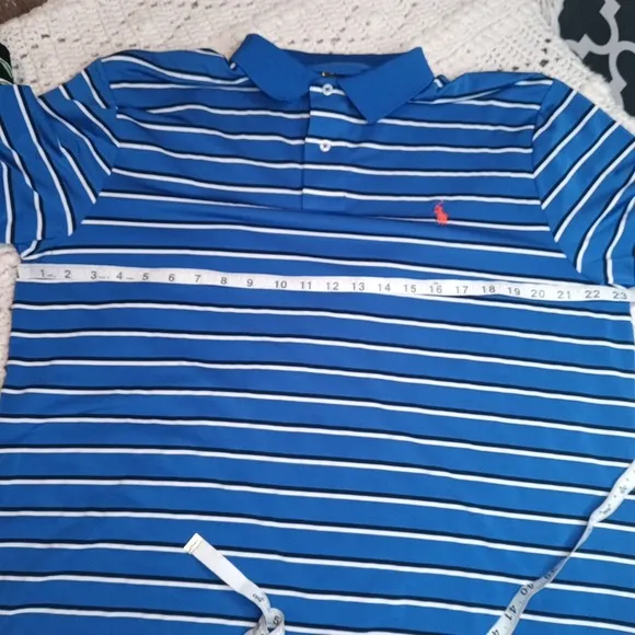 Lot 2 Polo Ralph Lauren Performance Mens‎ XL Preppy Pony Golf Activewear Striped
