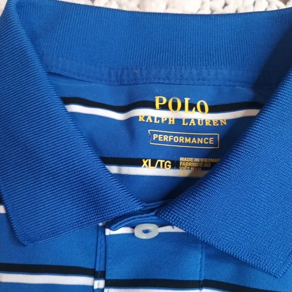Lot 2 Polo Ralph Lauren Performance Mens‎ XL Preppy Pony Golf Activewear Striped
