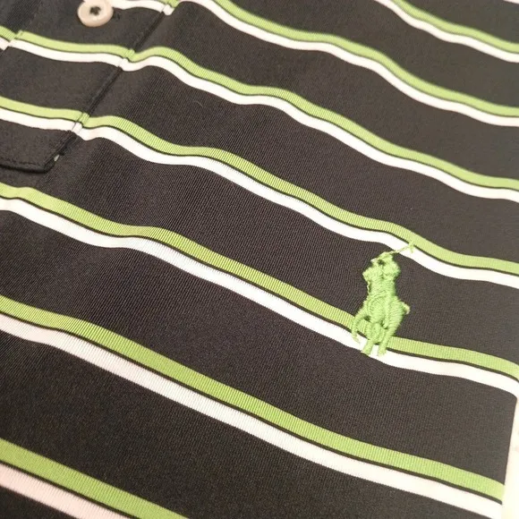 Lot 2 Polo Ralph Lauren Performance Mens‎ XL Preppy Pony Golf Activewear Striped