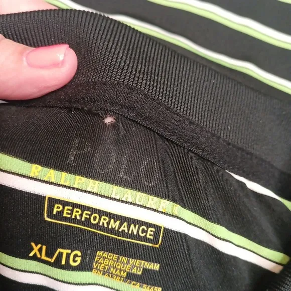 Lot 2 Polo Ralph Lauren Performance Mens‎ XL Preppy Pony Golf Activewear Striped