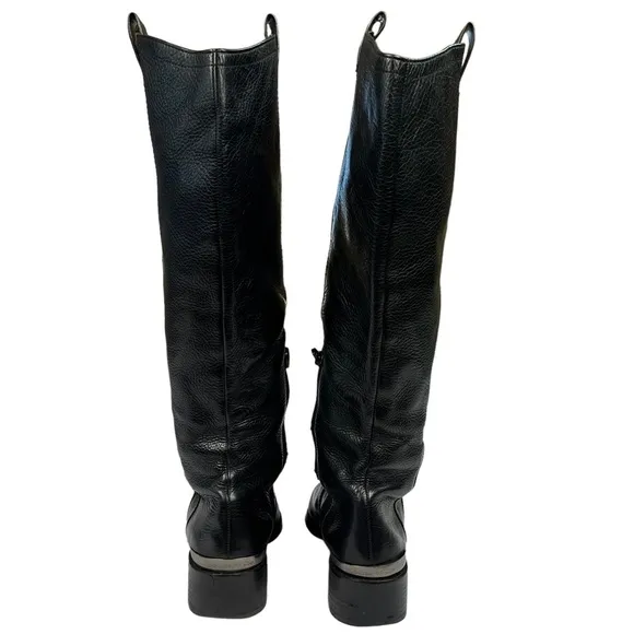 Louise et Cie Zada Black Leather‎ Tall Knee High Riding Boots Women's Size 9