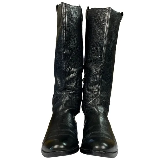 Louise et Cie Zada Black Leather‎ Tall Knee High Riding Boots Women's Size 9