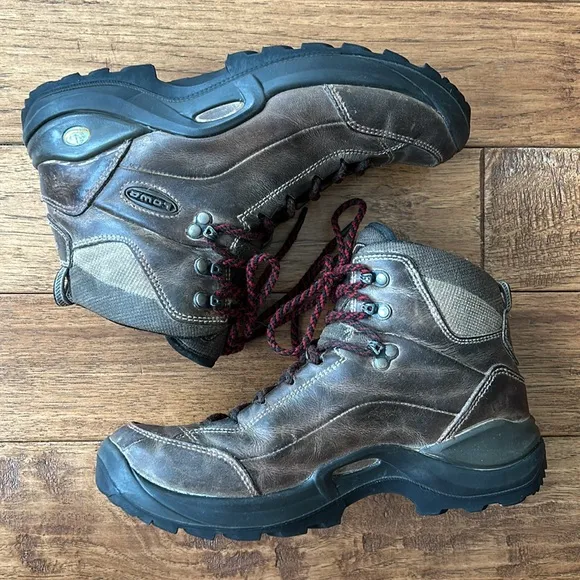 Lowa Strato II Mid Hiking Boots Brown Leather Womens Size 8.5