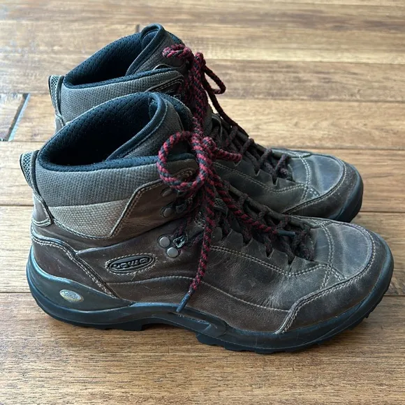 Lowa Strato II Mid Hiking Boots Brown Leather Womens Size 8.5