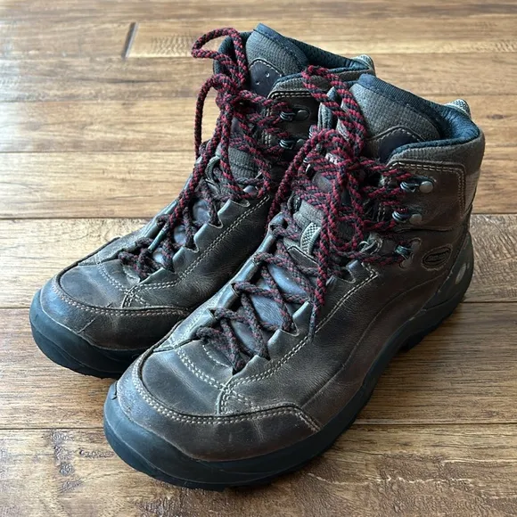 Lowa Strato II Mid Hiking Boots Brown Leather Womens Size 8.5