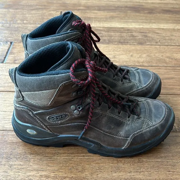 Lowa Strato II Mid Hiking Boots Brown Leather Womens Size 8.5